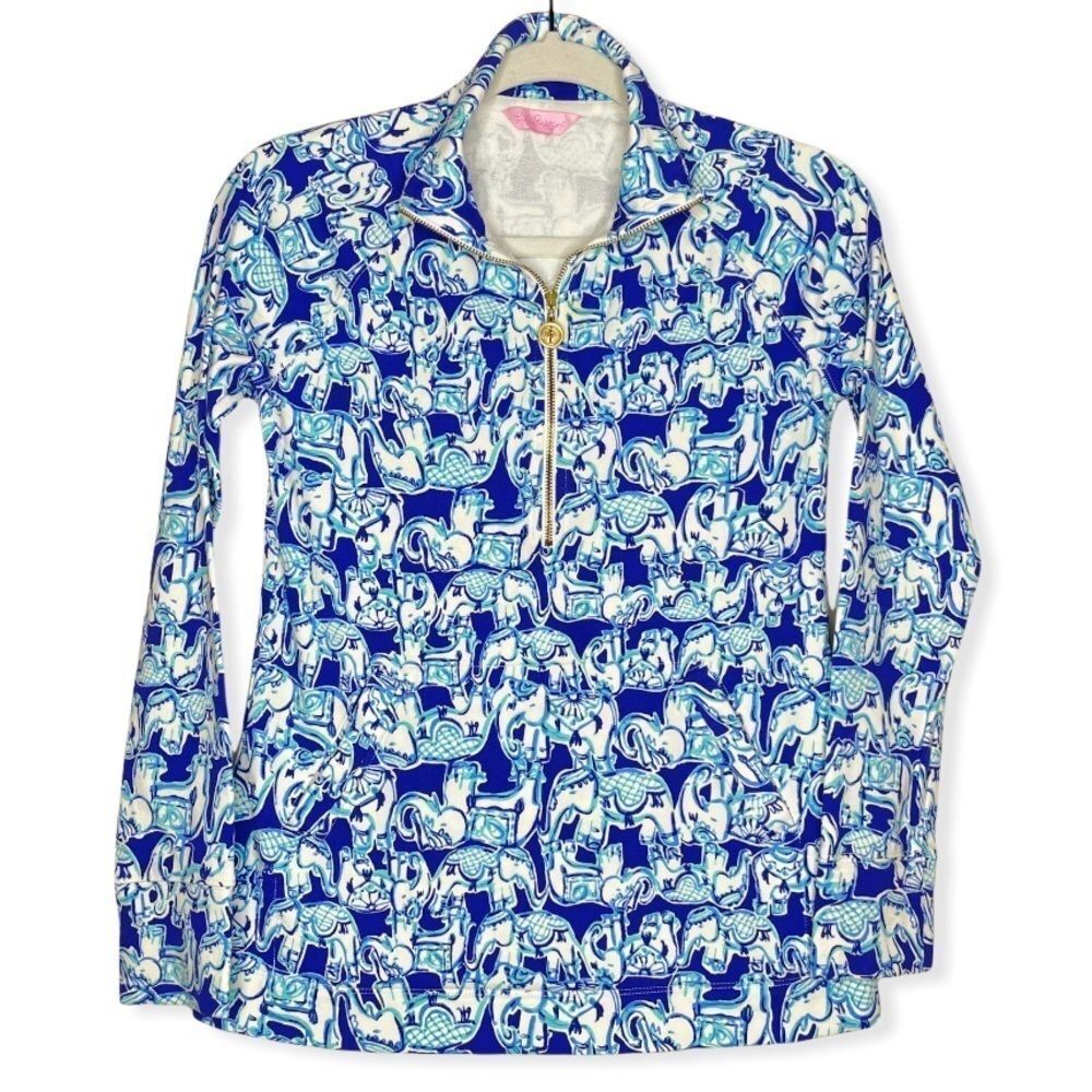 Lilly Pulitzer Get Trunky‎ Elephant Skipper Popover